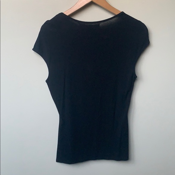$20/2 Sliming Max Studio Sleeveless Tank Blouse Ruching Top - Picture 2 of 4